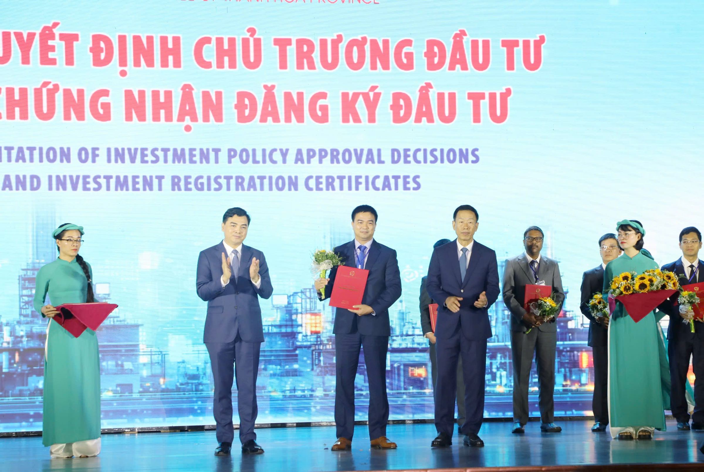 Developer representative receiving the investment policy decision